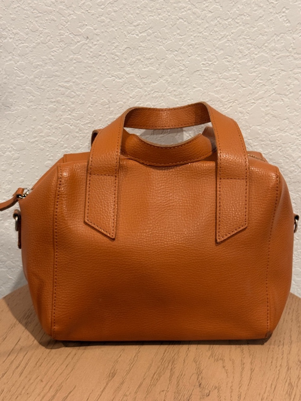 Mark & Graham Caramel Leather Tote Made in Italy